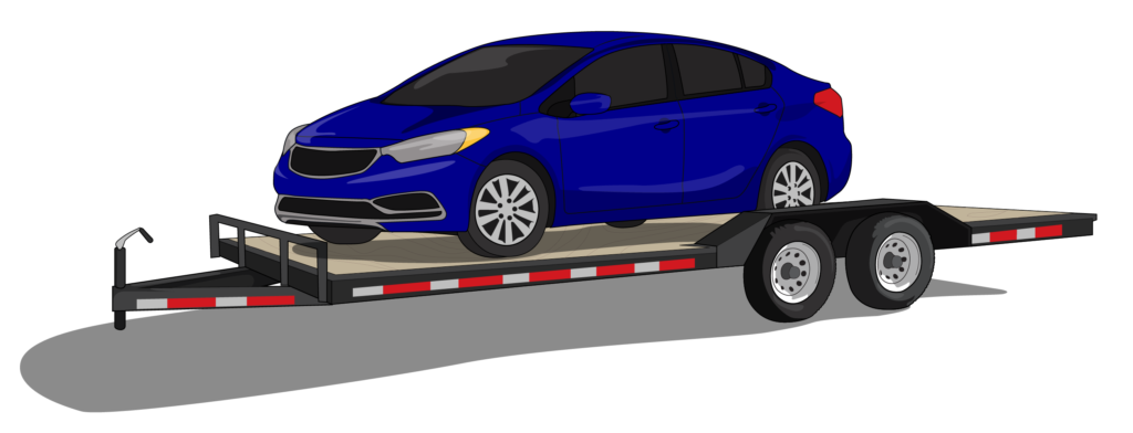 Car Hauler Illustration